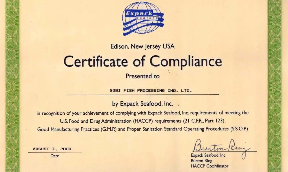Certificating org. Certificate. Certificate of Compliance. USA Certificate. Food Certificate.