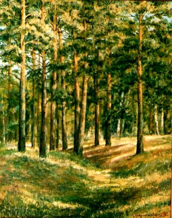 небо живопись. солнце абстракция. шишкин иван иванович сосны освещенные солнцем. клименко анатолий тимофеевич. и.