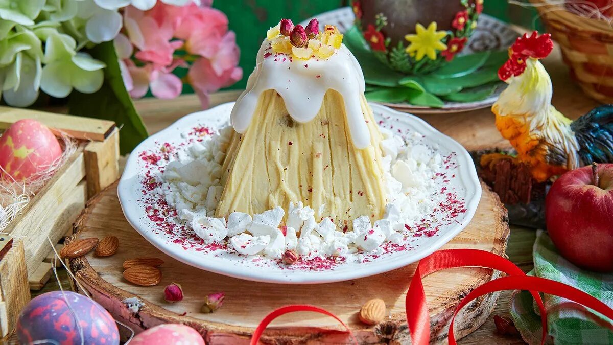 Как приготовить вкусную творожную пасху. Пасха заварная творожная: &quot;царская&quot; миндаль. пасха творожная царская заварная. украсить пасху творожную. пасхальный стол.