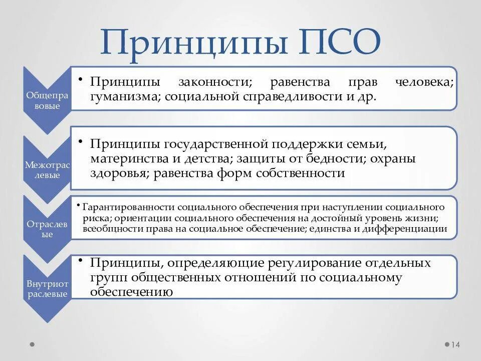 Виды принципов социального обеспечения