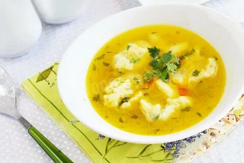 Суп с картофельными клецками рецепт
