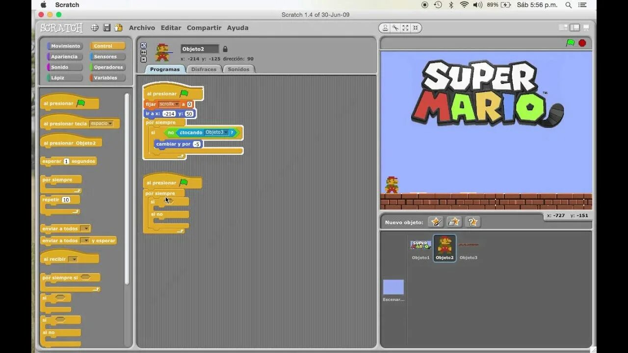 Super mario scratch