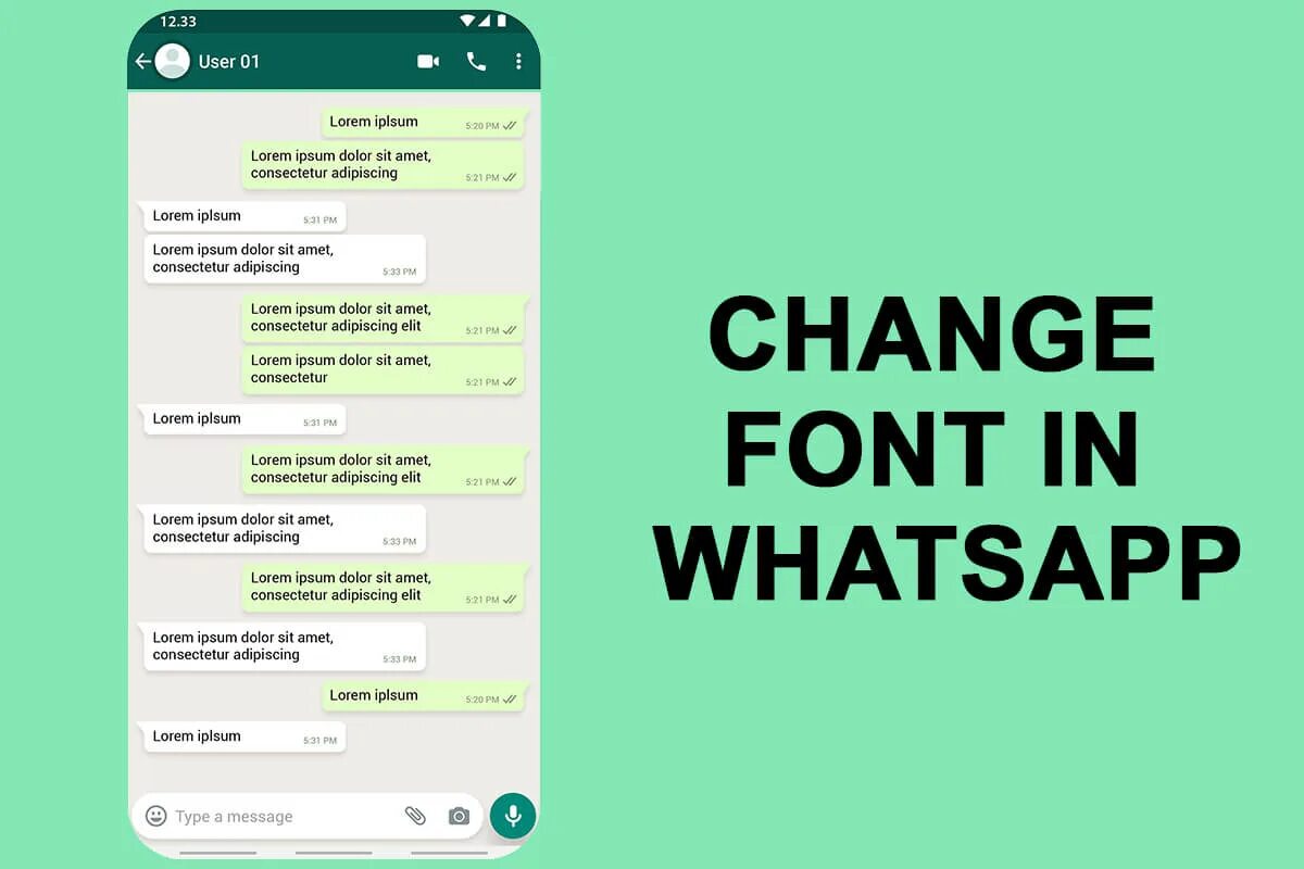 Change text font