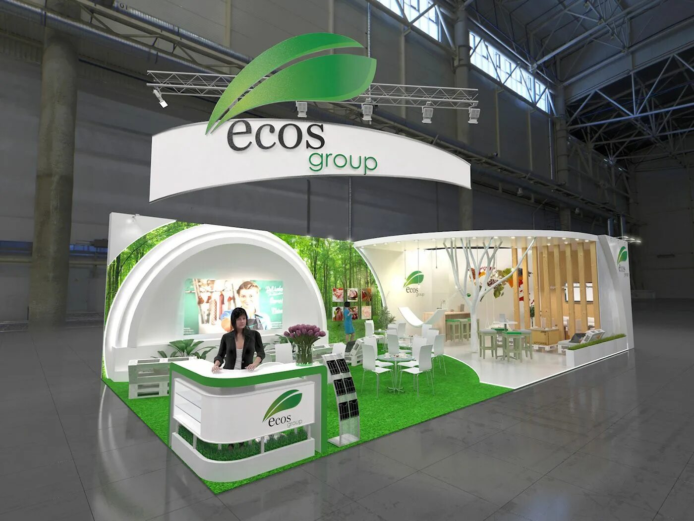 Ао экос. Выставочный стенд эко. Стенд Ecos Group. АО Экос групп.