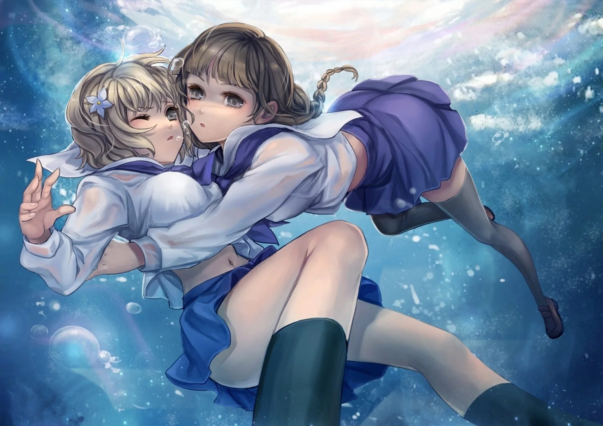 Тройничек девочки. Hanasaku Iroha.