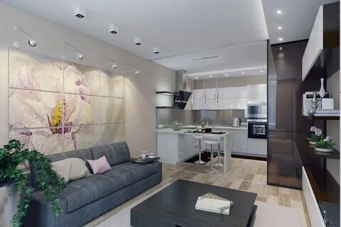 Кухня гостиная 16 м2