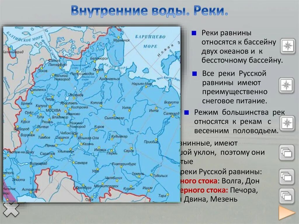 Реки бассейна Северного Ледовитого океана на карте. Реки Восточно европейская равнина русская равнина. Восточно-европейская внутренние воды. Реки русской равнины на карте.