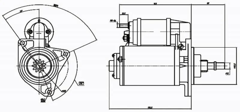 Размеры стартера ваз. Чертеж стартера ВАЗ 2110. Стартер ВАЗ 2108 чертеж. Стартер ВАЗ 2114 чертеж. Стартер ВАЗ 2109 чертеж.