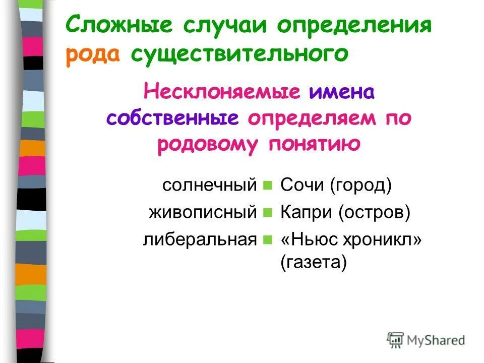 Несклоняемые имена прилагательные. Несклоняемые имена прилагательные