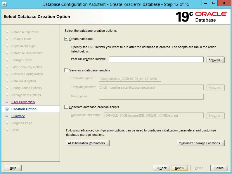 Database creation. Dbca oracle. сжатие данных oracle. create database oracle пример. готовая учетная запись для oracle.