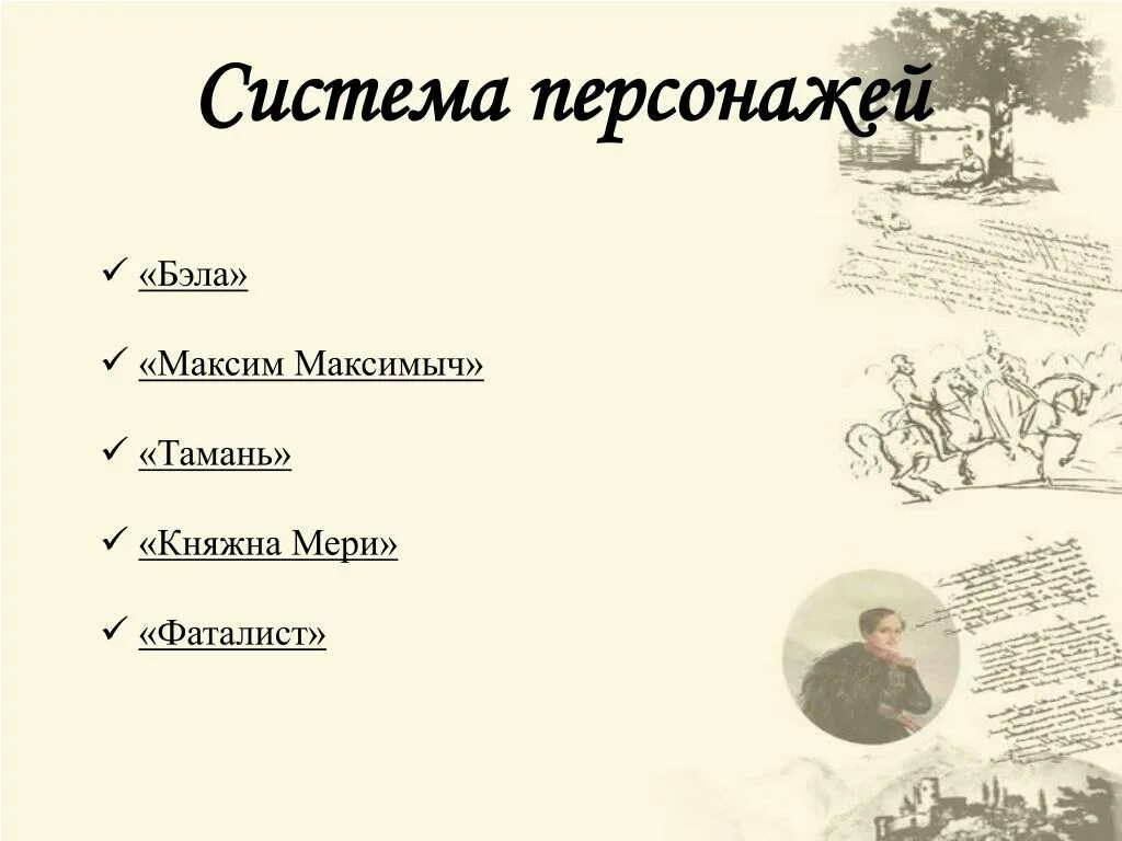 Тест княжна мери герой нашего времени 9. Тамань Княжна мери фаталист таблица.