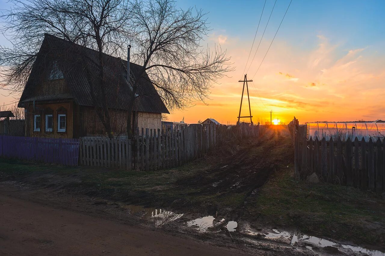 Вечер в деревне. Тихий вечер в деревне. Весенний вечер в деревне. Ночь в деревне весной.