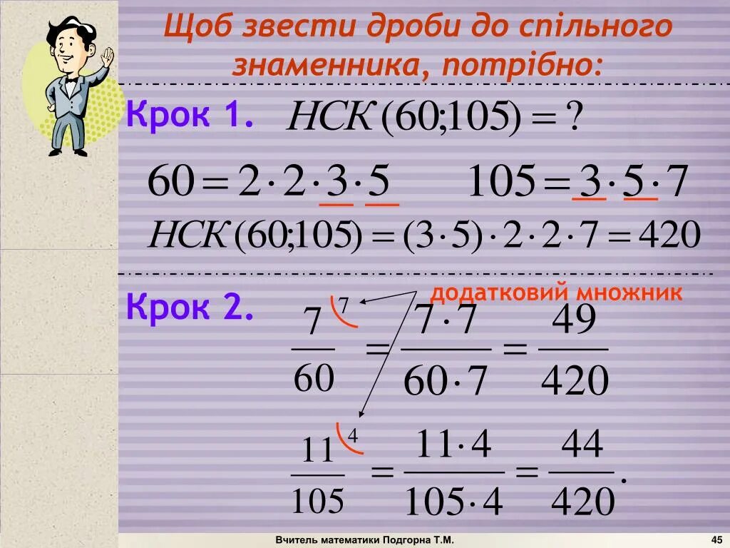 Зведіть дріб до знаменника. Як звести дріб до спільного знаменника. Основна властивість дробу 6 клас. Як додати дроби з однаковими знаменниками.