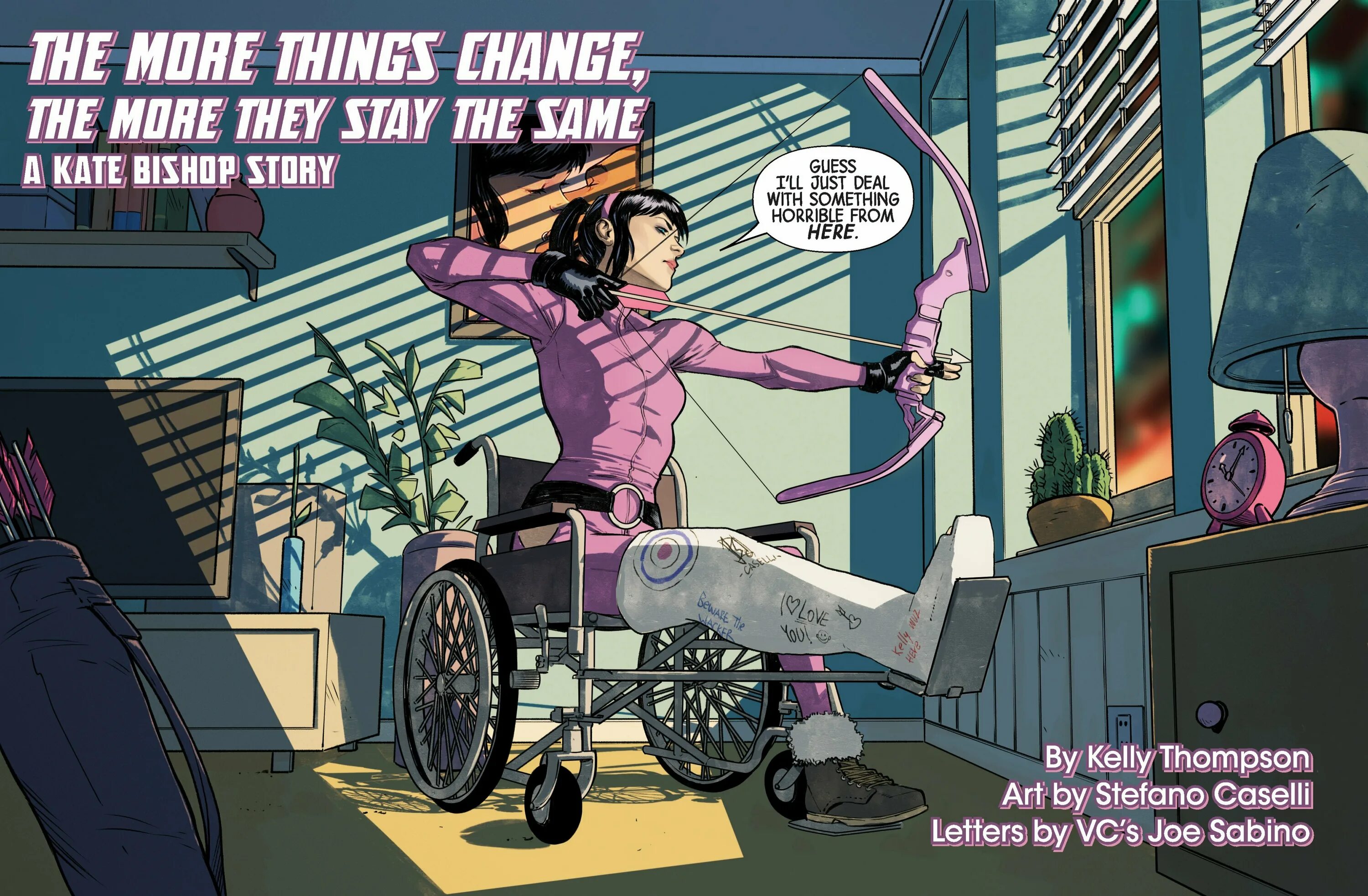 They stay. Кейт Бишоп Хоукай 2021. Кейт Бишоп комиксы. Кейт Бишоп Постер. Hawkeye Kelly Thompson Covers.
