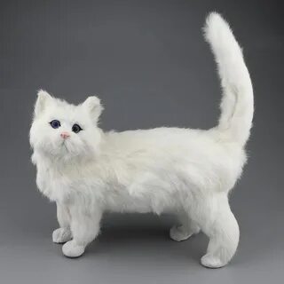 Мягкая игрушка кошка белая