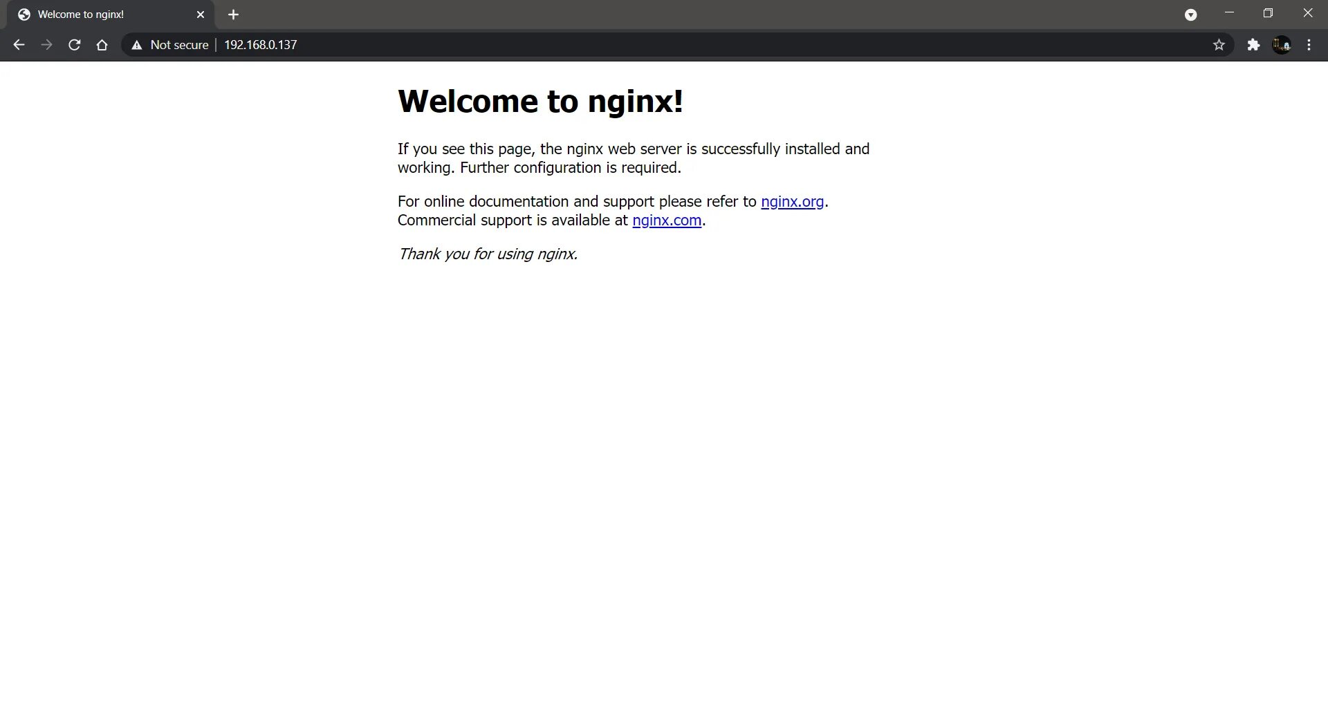 Nginx directory. Nginx web Server successfully installed. Nginx/1.25.1. Nginx/1.18.0 (Ubuntu).