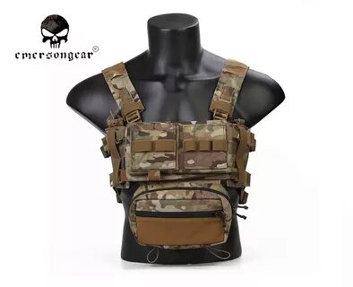 Emerson MK3 Tactical Chest Rig Micro Fight adjustable expandable Plate Carr...