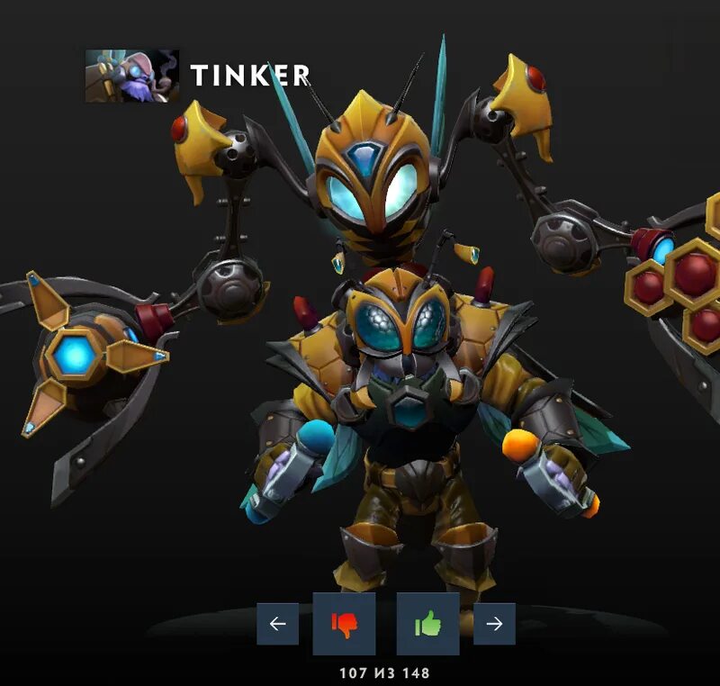 Тинкер модель. Tinker dota 2 сеты. сет пчелы на тинкера. сеты на тинкера. тинкер дота 2 сеты.