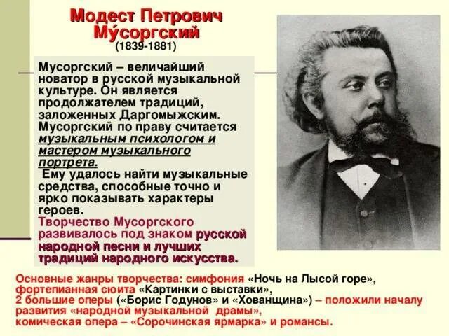 М. Мусоргский фото композитора. В каких жанрах работал мусоргский. В каких жанрах работал мусоргский. В каких жанрах работал мусоргский.
