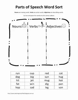 Part of speech word