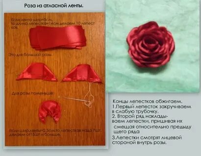 Сколько ленты на розу