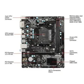 Материнская плата msi a320