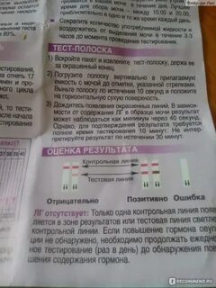 Тест на овуляцию инструкция по применению