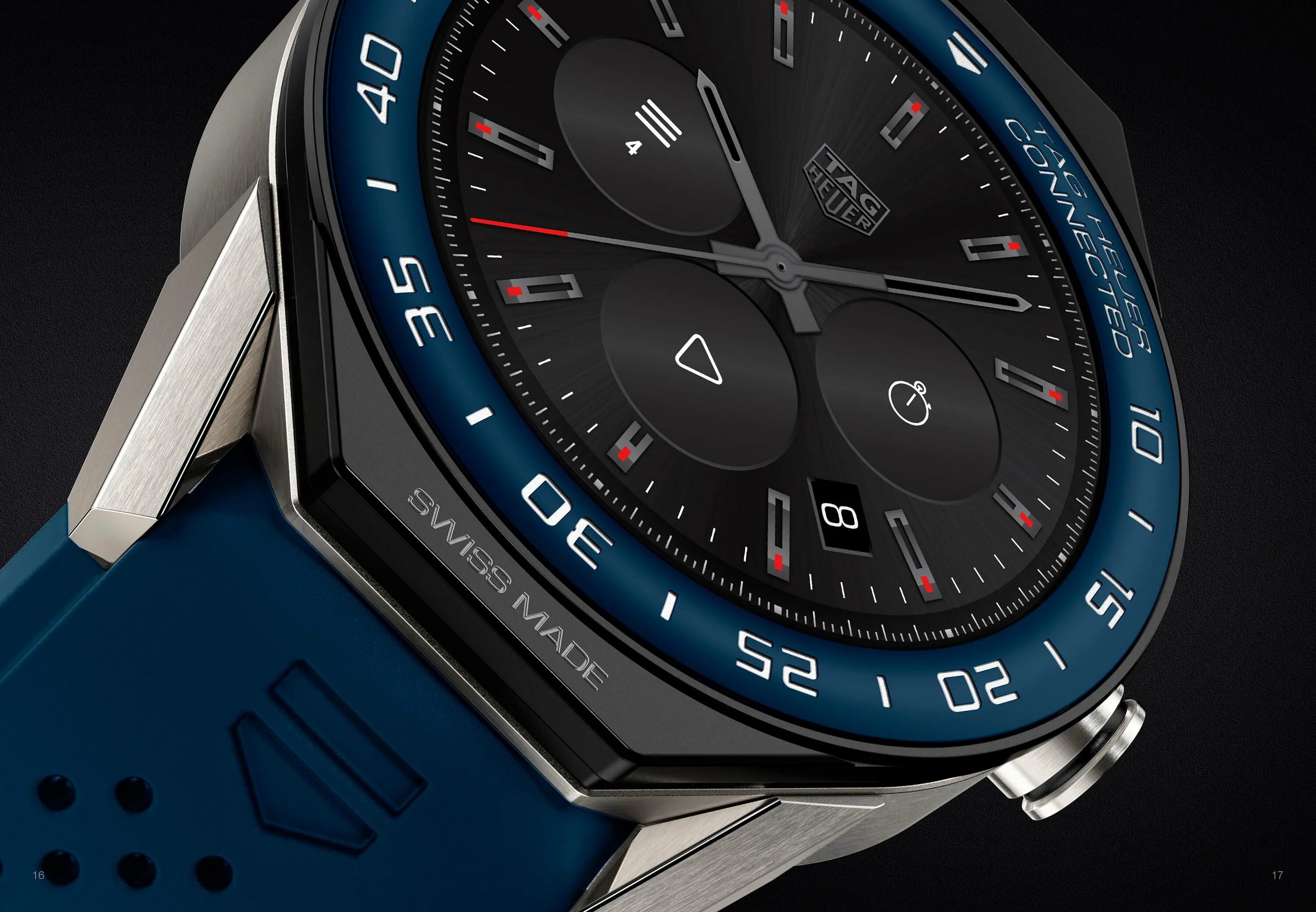 Наручные часы heuer. Tag Heuer Modular 45. Tag Heuer connected Modular 45. Tag Heuer SMARTWATCH. Tag Heuer connected 2.