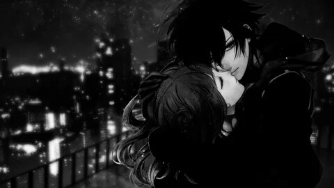 Love anime black and white