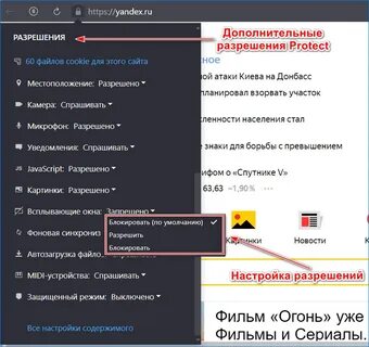 Как отключить защиту протект в яндексе