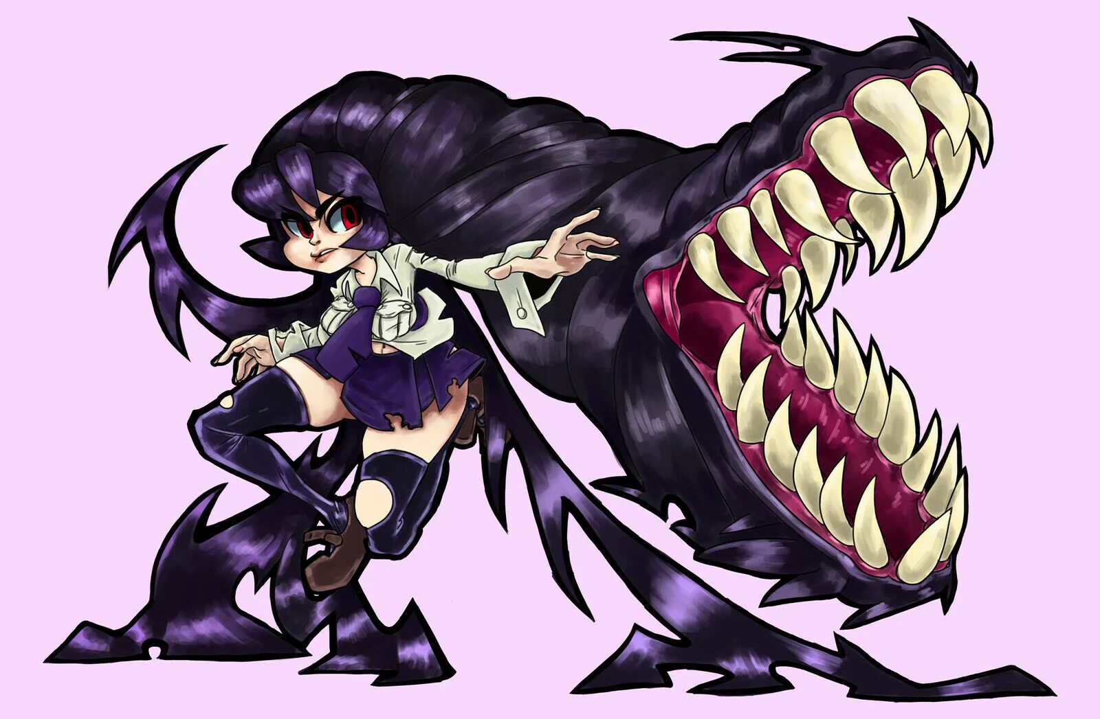 Луна паразит. Филия паразит skullgirls. филия скаллгерлс. филия паразит скуллгерлс.