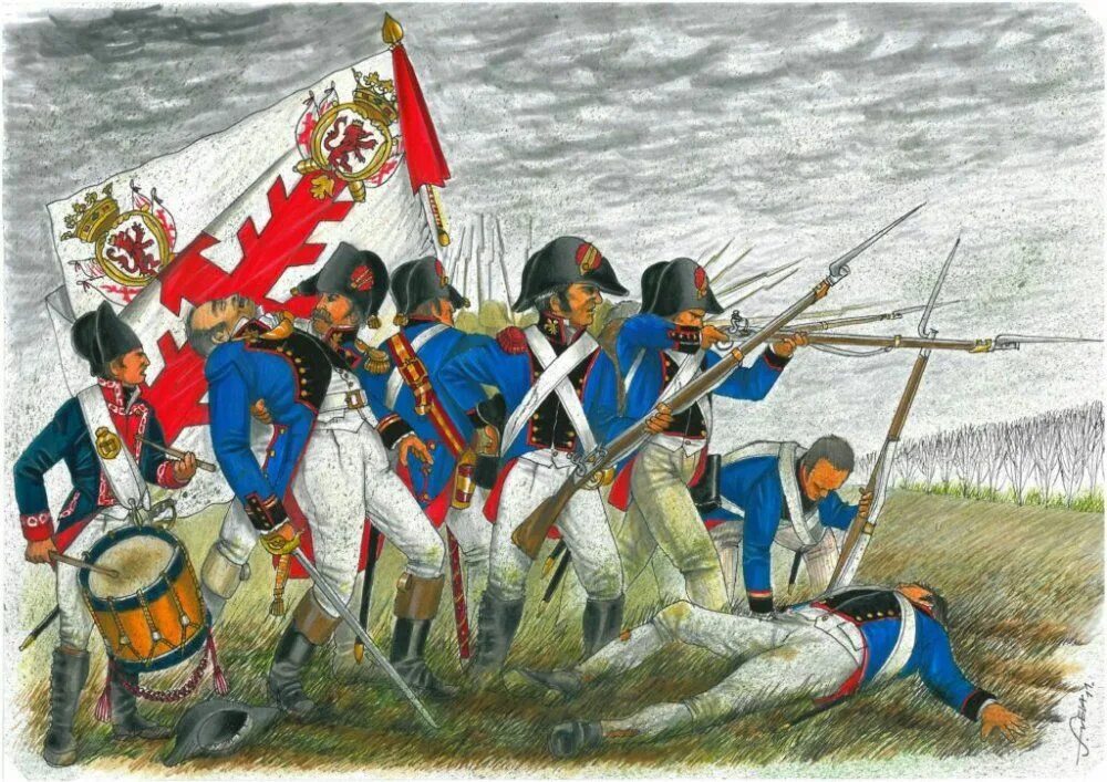 Француз построить. Пиренейские войны 1808 1814. Армия Испании в наполеоновских войнах.