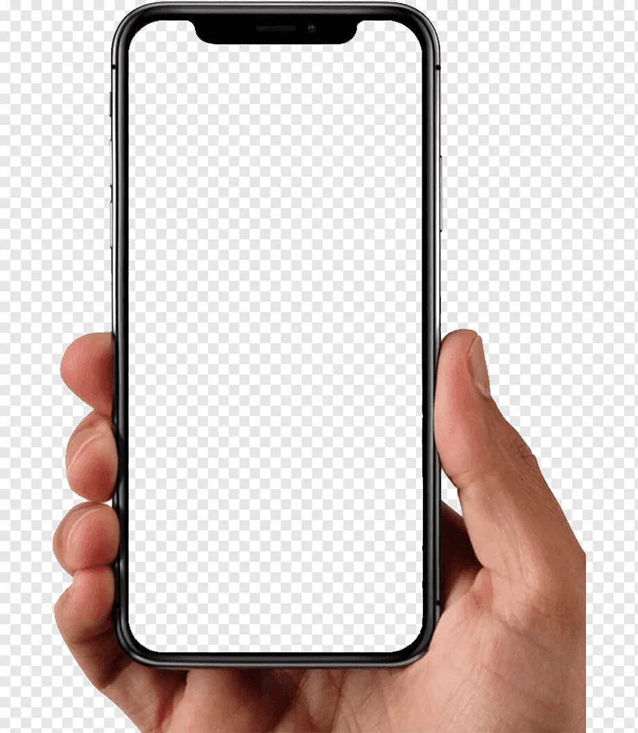 Iphone x PNG transparent. Смартфон на прозрачном фоне. Экран смартфона. Смартфон с белым экраном.