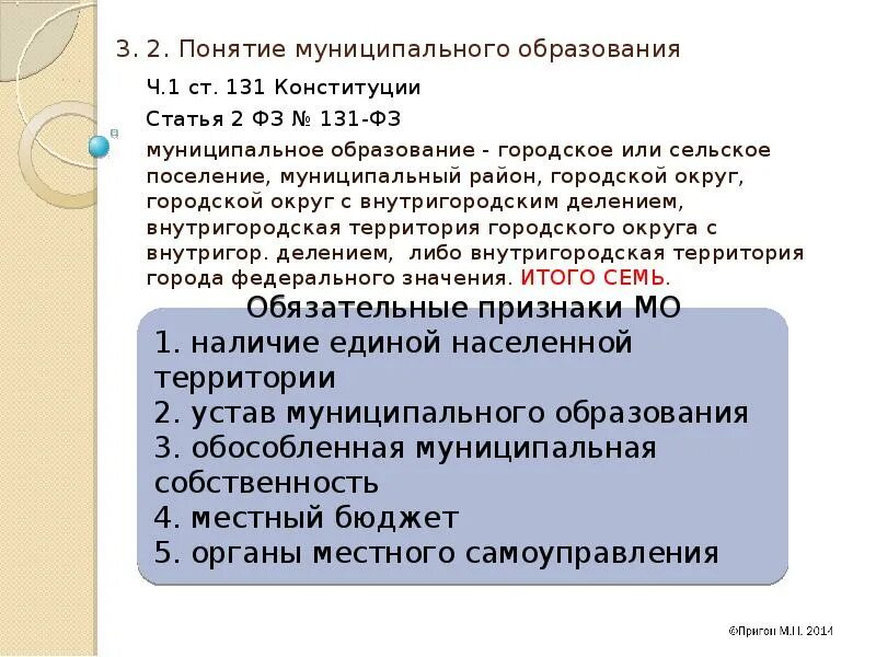 131 конституции рф. Понятие муниципального образования. 131 Статья Конституции. Муниципальный округ понятие. Термин муниципальное образование.