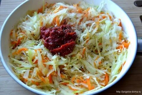 Как тушить капусту без томатной пасты