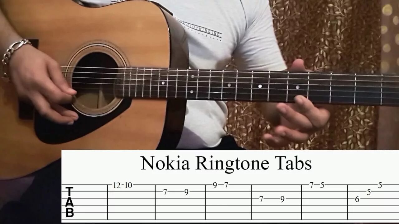 Играем простую мелодию на гитаре. Нокиа на гитаре. нокиа на гитаре табы. nokia tune на гитаре. мелодия нокиа на гитаре.