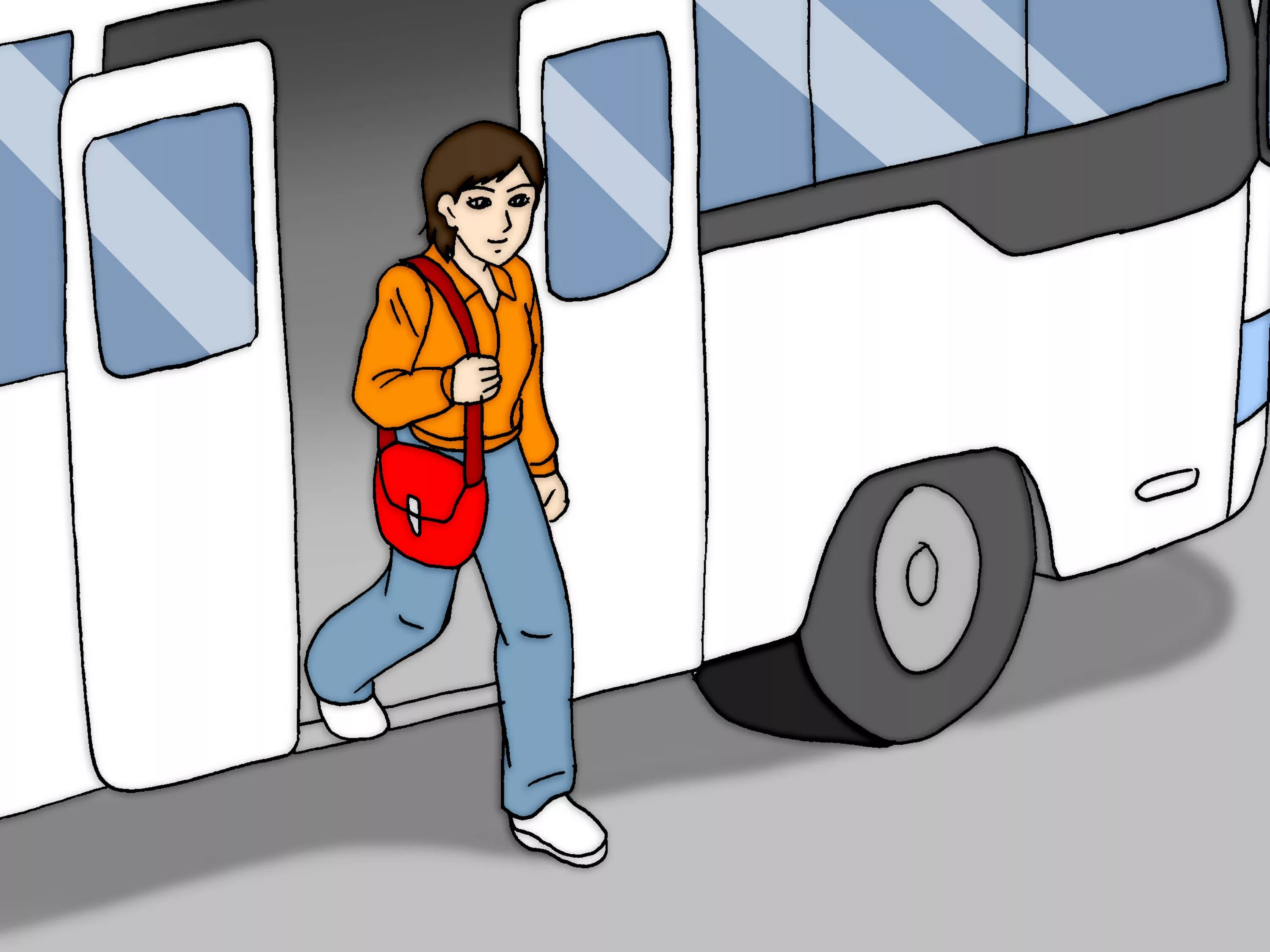 I get the bus