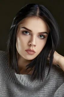 Dark hair eyes
