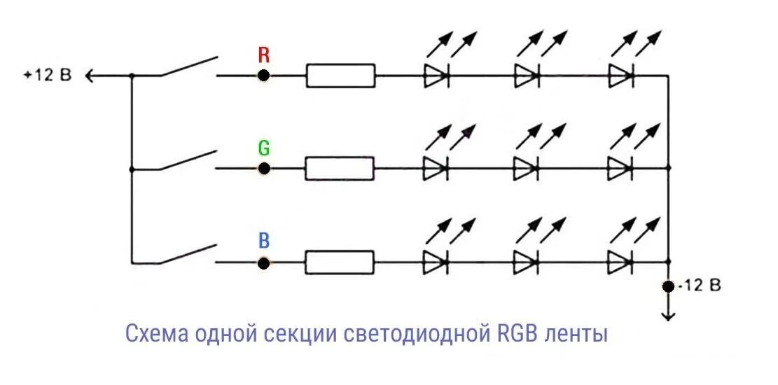 Как соединить диоды. Параллельное соединение светодиодов 12 вольт схема. Включение светодиодов 12в схема. Схема подключения светодиодов к 12 вольт. Схема подключения диодов 12 вольт.