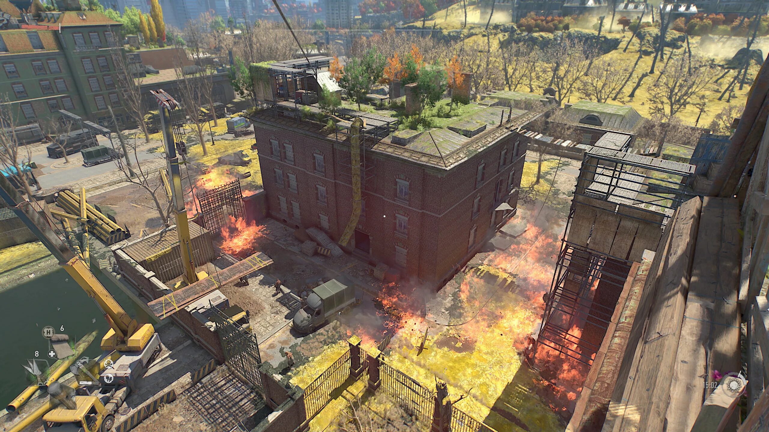 Dying light 2 башня. Дайн лайт 2 небоскрёбы. dying light город. игра dying city.
