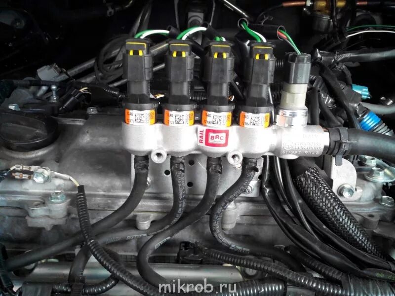 Газы через форсунку