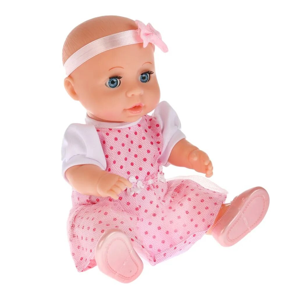 Розовый пупс. Интерактивный пупс Карапуз, 20 см, y20dp-BB-ru. Карапузик кукла. Бупсы. Резиновые куклы для детей.