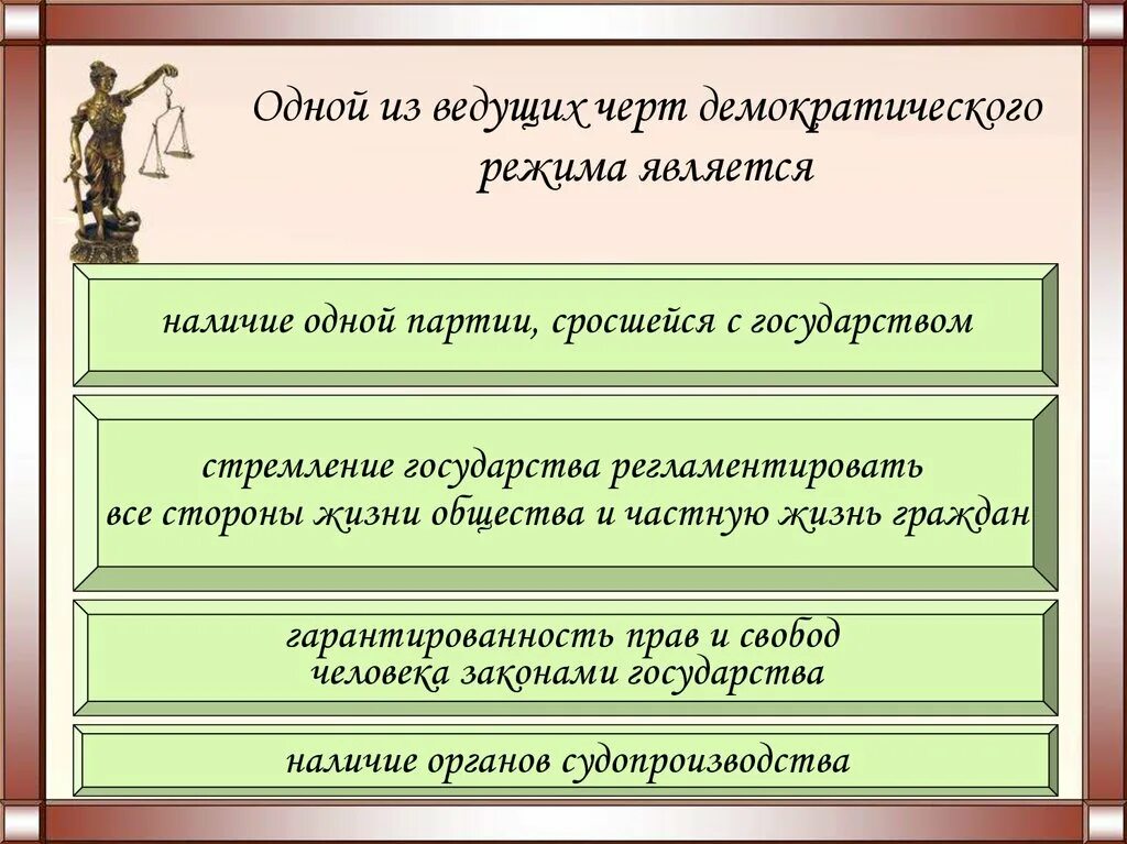 Признаком тоталитаризма является. Одной из черт демократического режима является. Одной из ведущих черт демократического режима является. Черты демократического политического режима. Отличительные черты демократического режима.