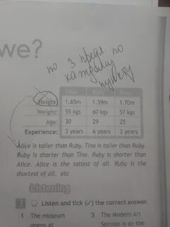 Compare as in the example