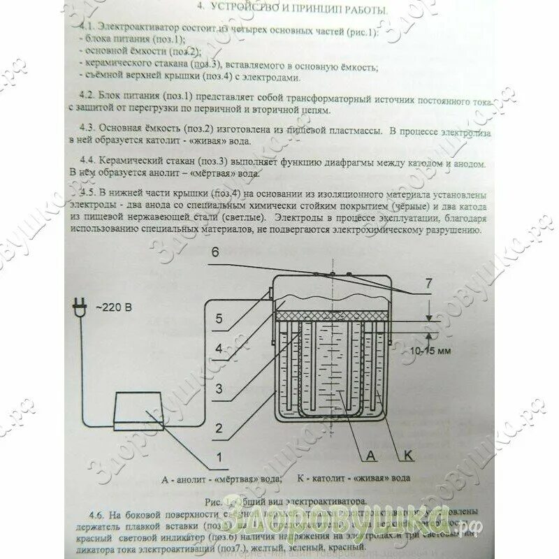 Активатор инструкция по применению. Электроактиватор ап-1. Инструкция аппарата живой и мертвой воды. Электроактиватор воды ап1 исп. 03м. Живая и мёртвая вода аппарат.