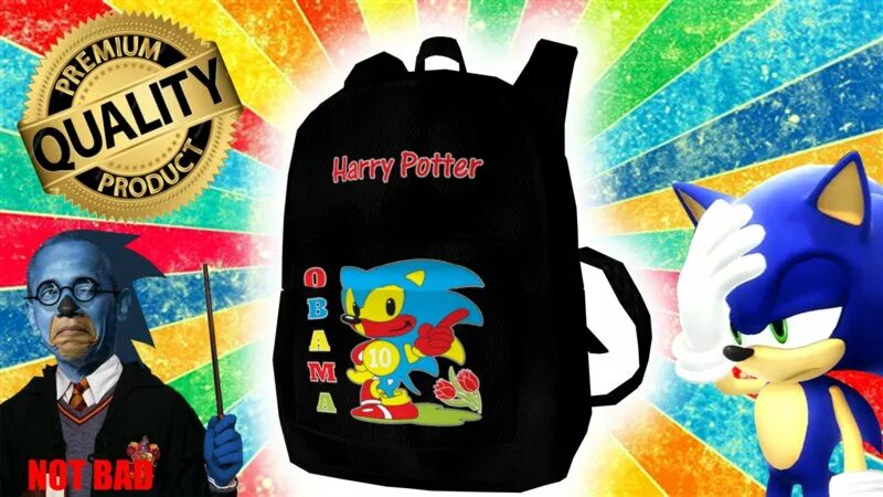 Harry potter sonic. Рюкзак обама соник гарри поттер. рюкзак sonic obama. harry potter obama sonic 10. рбузак гарри поттер обама соник.