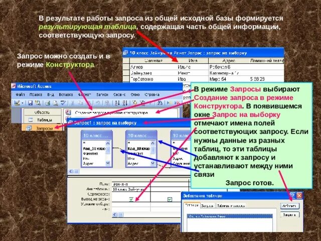 Таблица запросов. Запрос на добавление таблицы. Как создать запрос в режиме конструктора. База данных запрос в режиме конструктора. Результат запрос цен