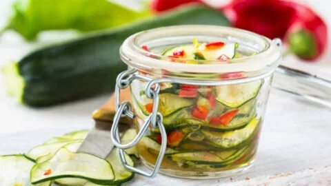 Кабачки консервированные салаты