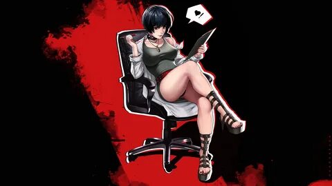 Dandonfuga, Tae Takemi, Persona 5, Persona series, lab coats, high heeled boots,