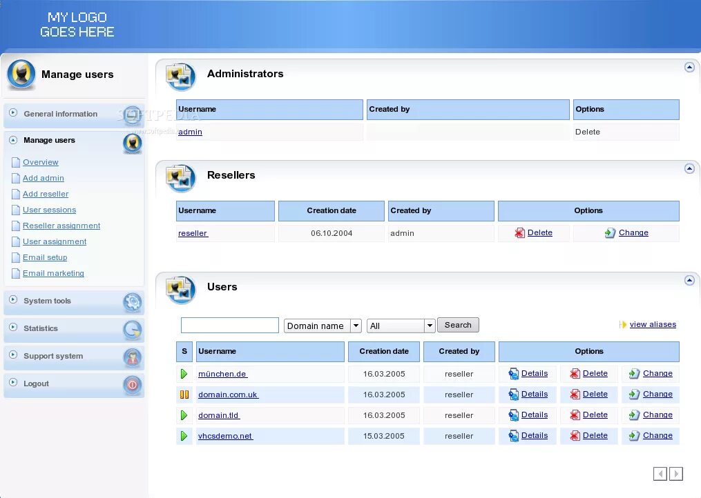 Vps admin